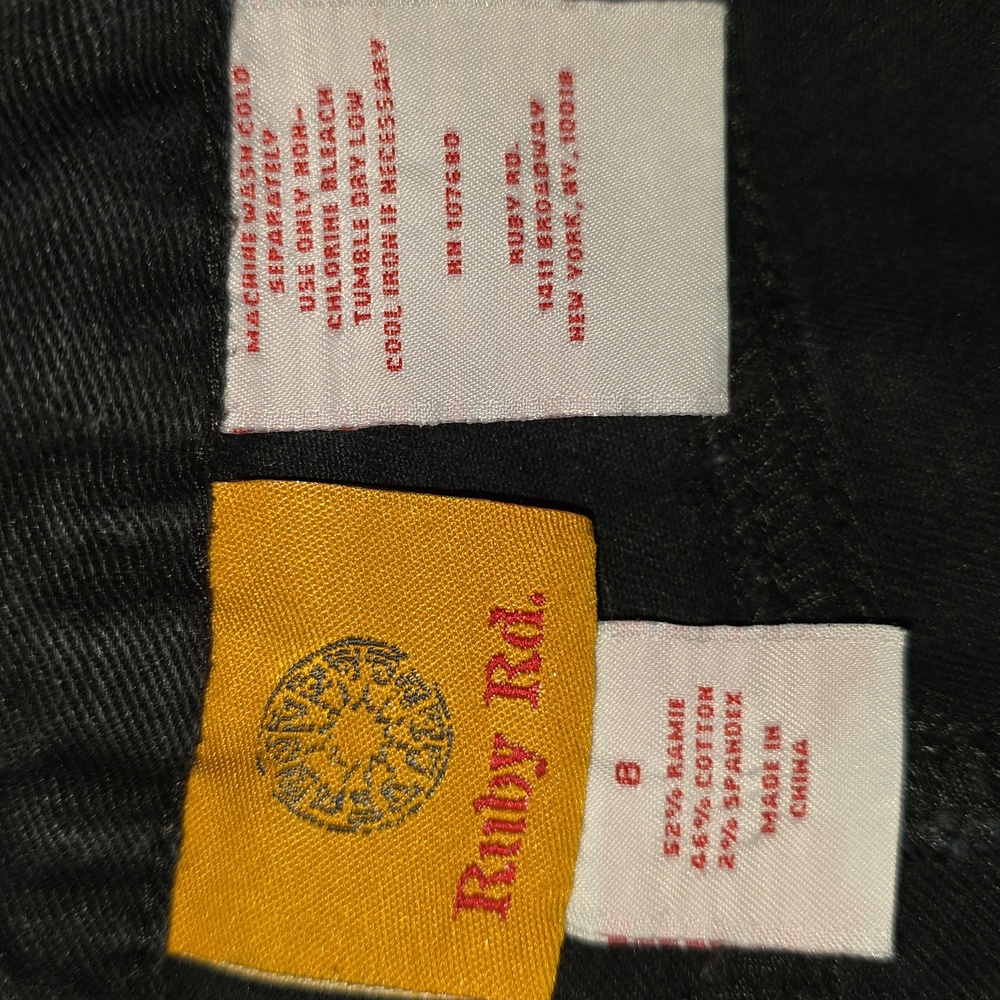 Ruby Rd. High Rise Straight Jeans Size 8 - Picture 2 of 6